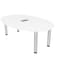 Skutchi Designs 45.25 in W, 71.5 in L, 29 in H, Engineered Wood Top, White H-BOVL-4672-PT-09-EL - alternate 1